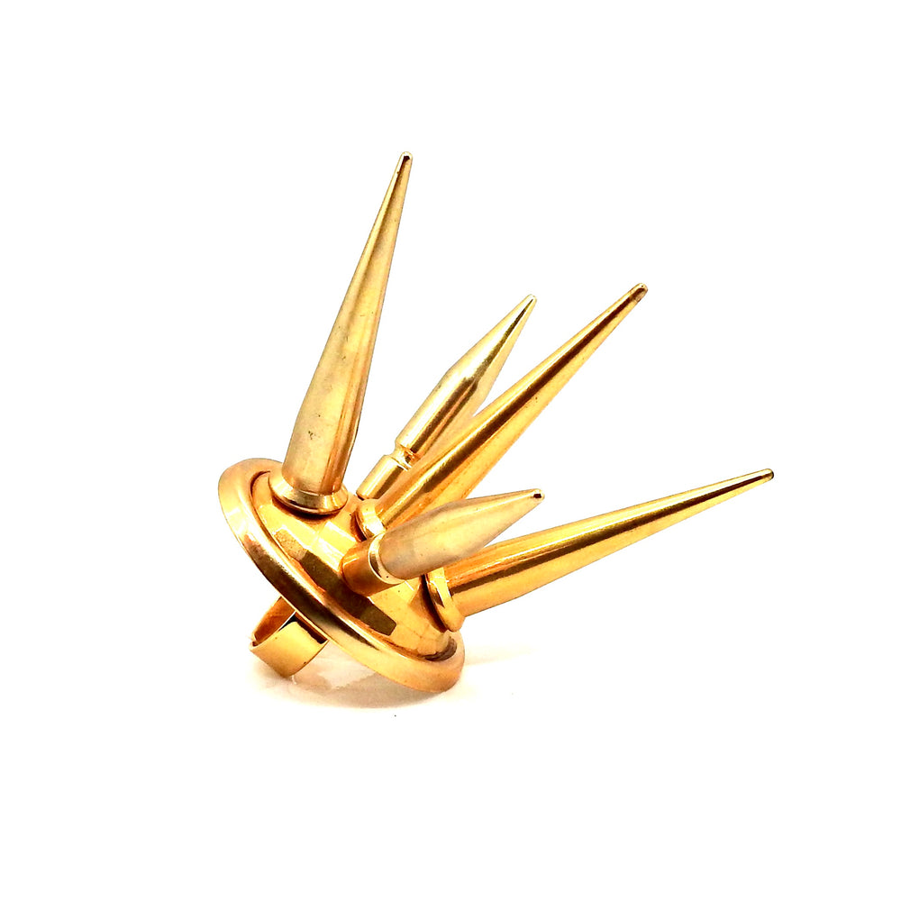 DISCO SPIKE RING GOLD