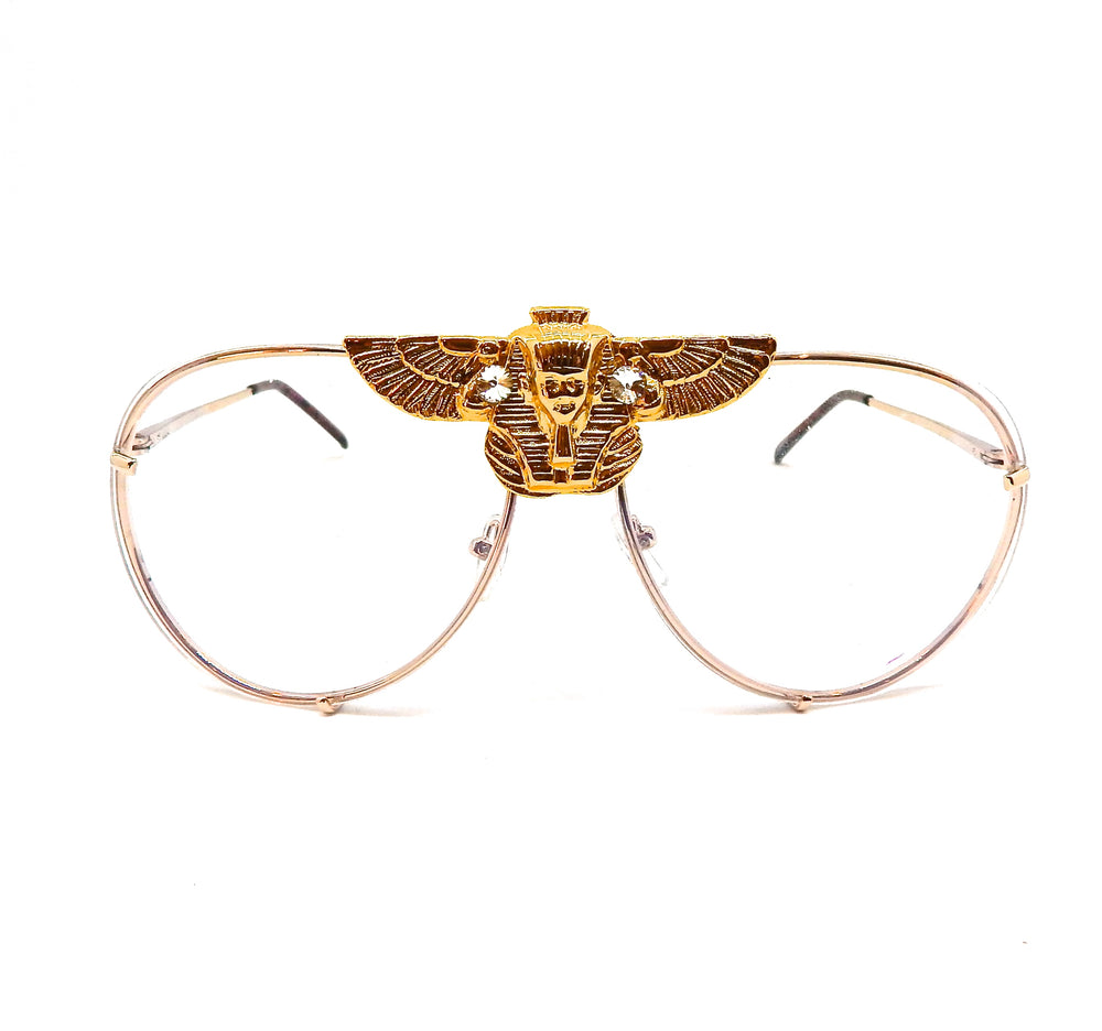 EGYPTIAN GOLD ISIS GODDESS MOONDUST AVIATOR SUNGLASSES