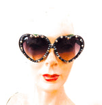 LOLITA MIDNIGHT RIDER RANSOM COMBO RHINESTONES HEART SUNGLASSES