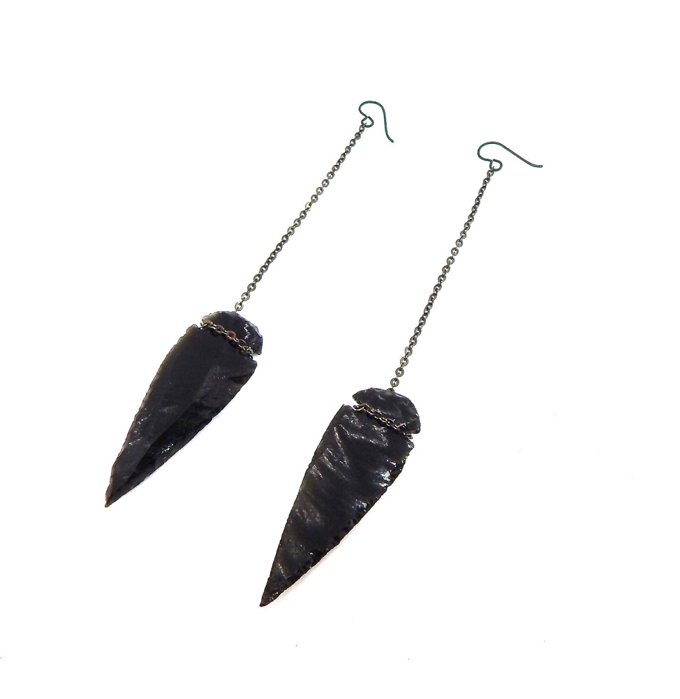 KILL DEVIL HILLS LONE WOLF LARGE ARROWHEAD EARRINGS