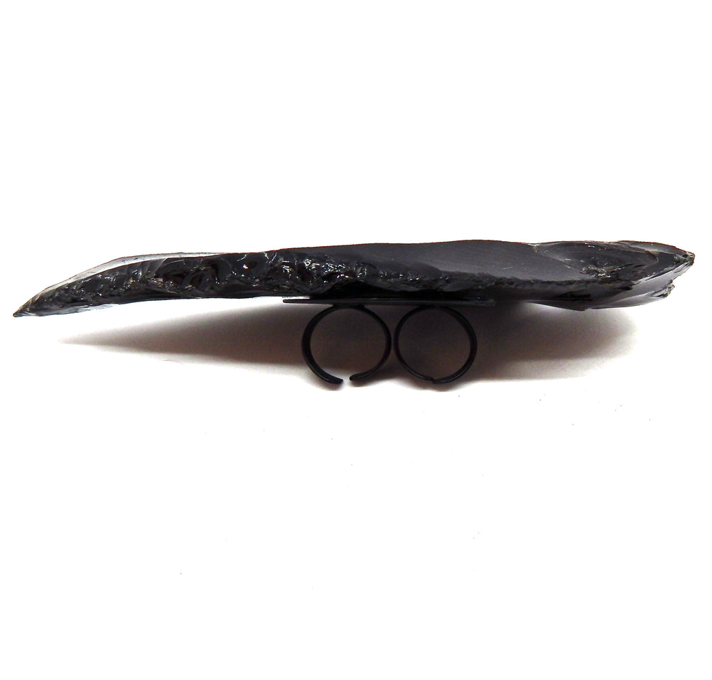 KILL DEVIL HILLS DRAGON GLASS XL BLACK ARROWHEAD RING