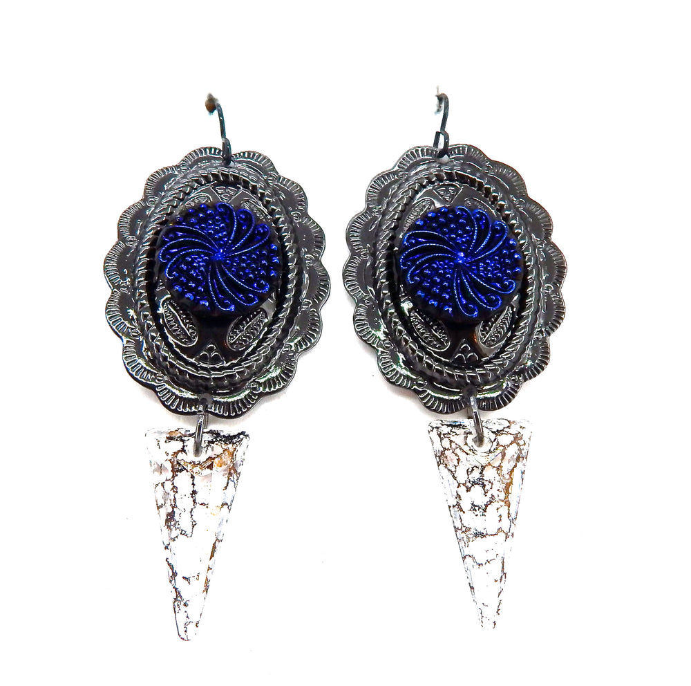 PONDEROSA MAVERICK CONCHO EARRINGS