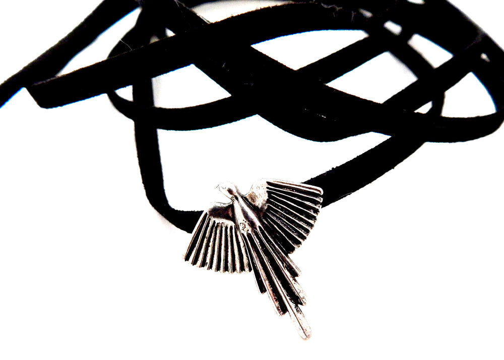 BILLIE JEAN THUNDERBIRD BLACK BOLO TIE