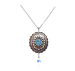 PONDEROSA KID BLUE CONCHO NECKLACE