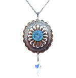 PONDEROSA KID BLUE CONCHO NECKLACE