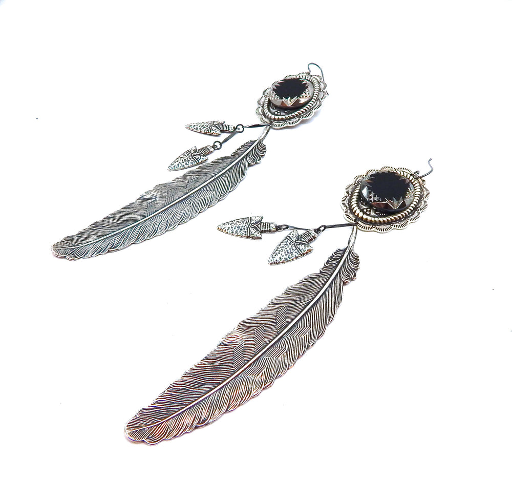 PONDEROSA HIGH PLAINS DRIFTER CONCHO EARRINGS