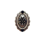 PONDEROSA GUNSMOKE CONCHO RING