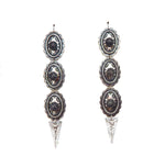 PONDEROSA LONGMIRE LONEWOLF CONCHO EARRINGS