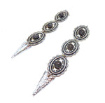 PONDEROSA LONGMIRE LONEWOLF CONCHO EARRINGS