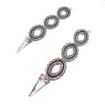 PONDEROSA LONGMIRE LONEWOLF CONCHO EARRINGS