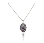 PONDEROSA LONGMIRE LONEWOLF FRINGE CONCHO NECKLACE