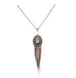 PONDEROSA COWBOYS OF CALICO CONCHO FRINGE NECKLACE