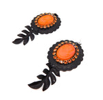 PONDEROSA FIREBIRD CAMEO CONCHO EARRINGS