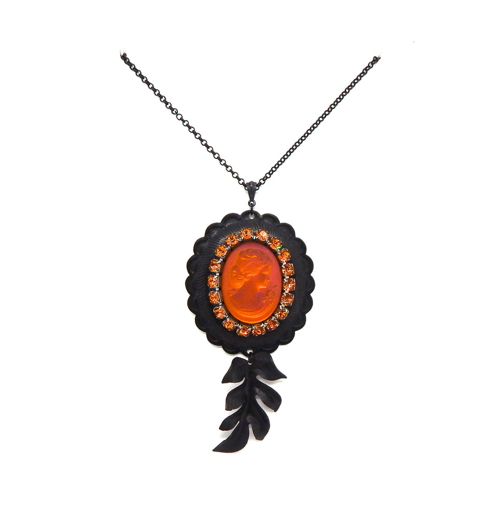 PONDEROSA FIREBIRD CAMEO CONCHO NECKLACE