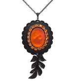 PONDEROSA FIREBIRD CAMEO CONCHO NECKLACE