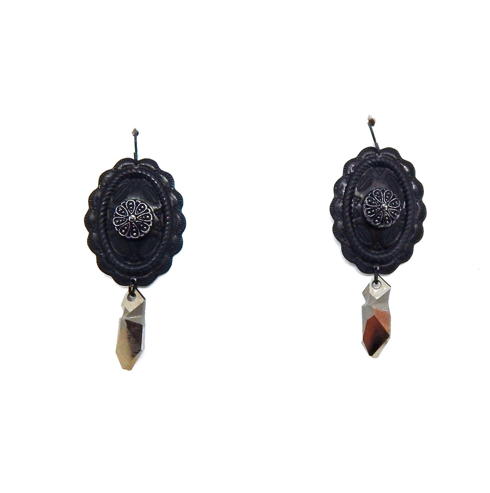 PONDEROSA TRUE GRIT CONCHO EARRINGS