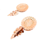 PONDEROSA SPANISH LAVENDER CAMEO CONCHO EARRINGS