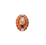 PONDEROSA LONGMIRE PINK FOX OPAL CONCHO RING