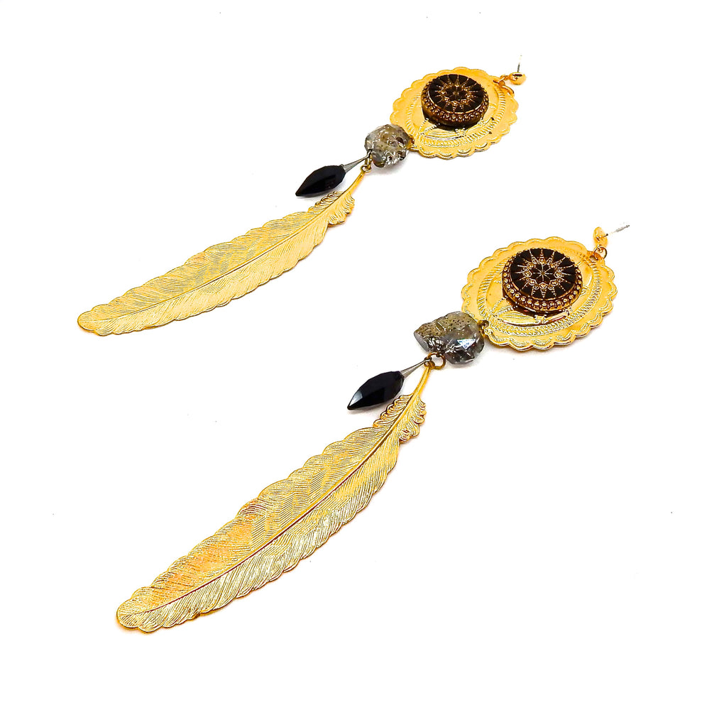 PONDEROSA TREASURE OF THE SIERRA MADRE CONCHO EARRINGS