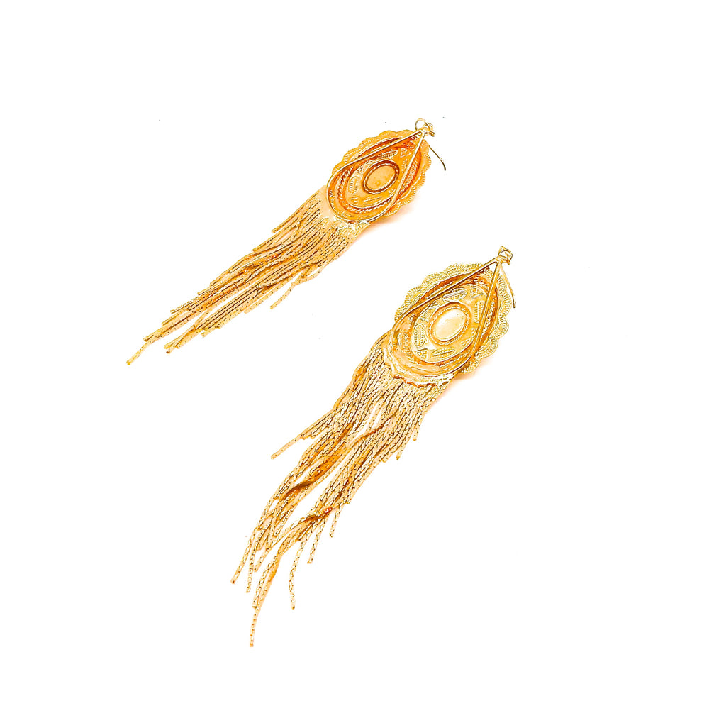 PONDEROSA QUICK & THE DEAD CONCHO FRINGE EARRINGS