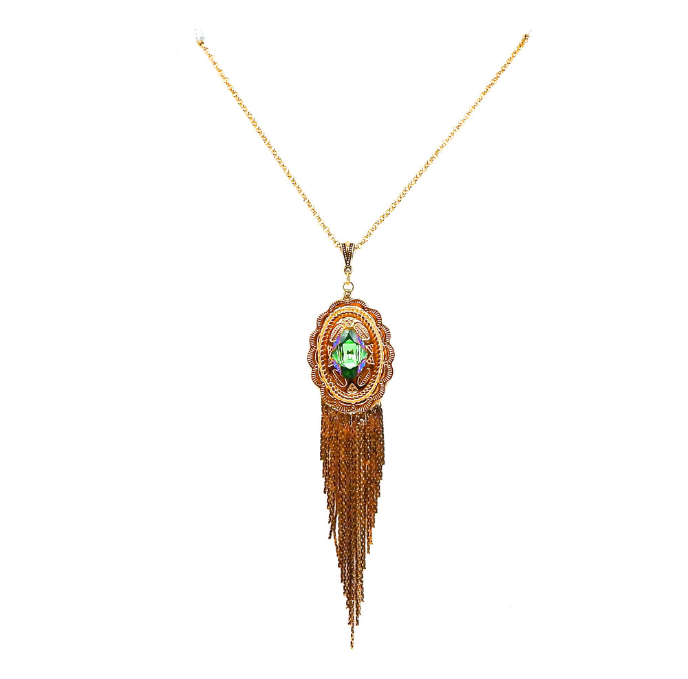 PONDEROSA QUICK & THE DEAD CONCHO FRINGE NECKLACE