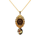 PONDEROSA LONGMIRE GOLDEN PEACOCK CONCHO NECKLACE