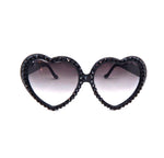 LOLITA COSMO RHINESTONE HEART SUNGLASSES