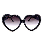 LOLITA COSMO RHINESTONE HEART SUNGLASSES