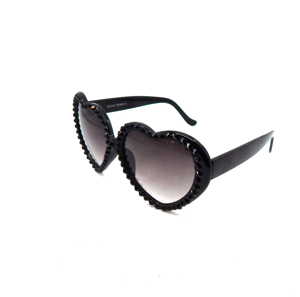 LOLITA COSMO RHINESTONE HEART SUNGLASSES