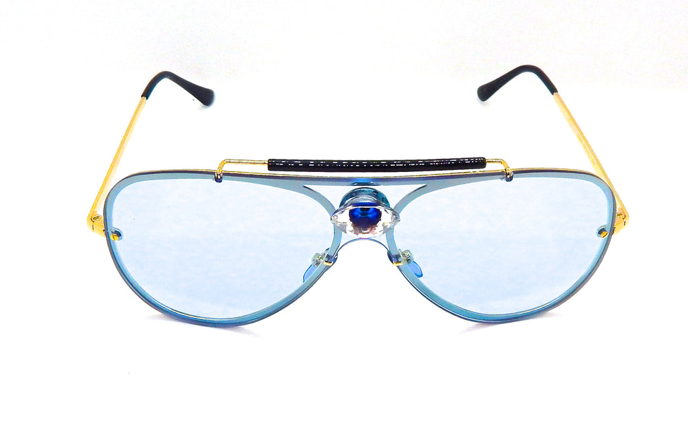 DIAMOND MAXXX EYE OF GOD BLUE AVIATORS