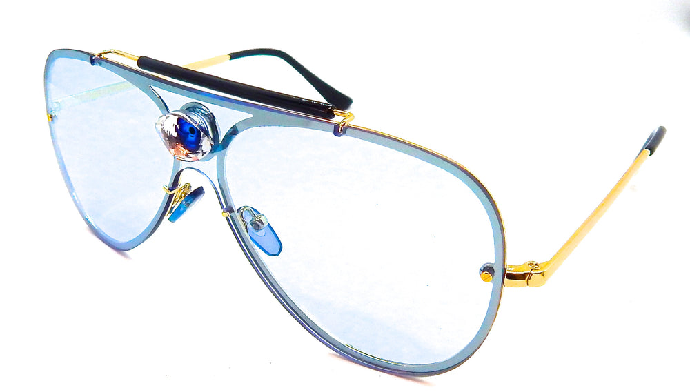 DIAMOND MAXXX EYE OF GOD BLUE AVIATORS