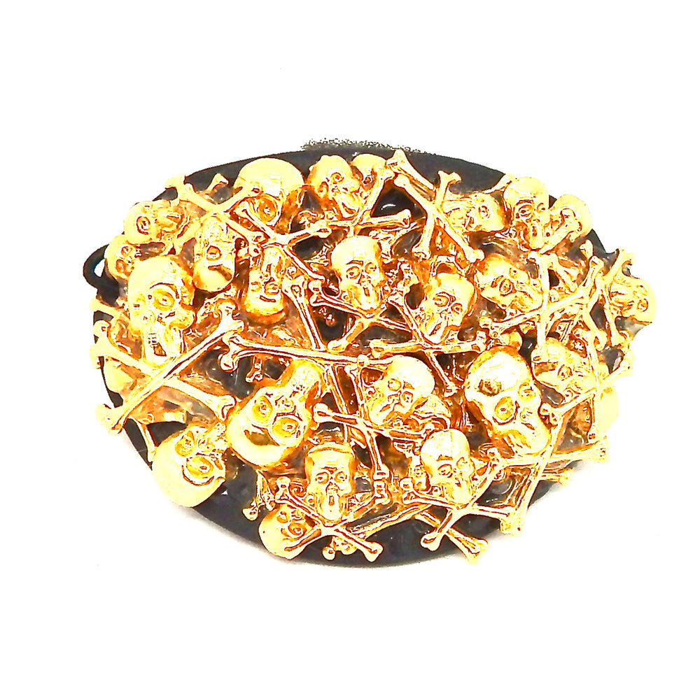 GOLD SKULL EYE PATCH