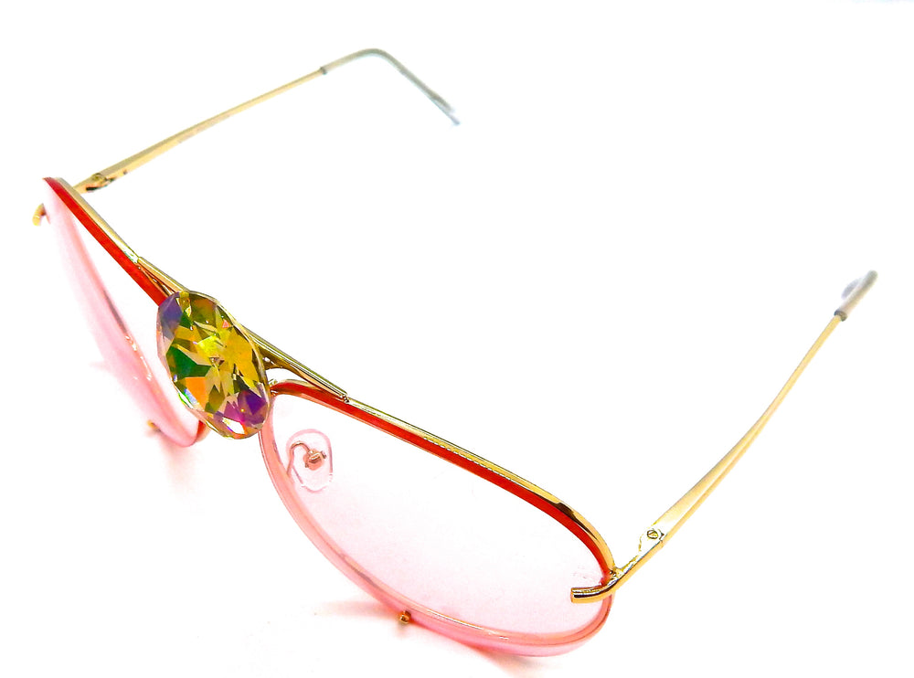 DIAMOND MAXXX PINK WHISPER AVIATORS