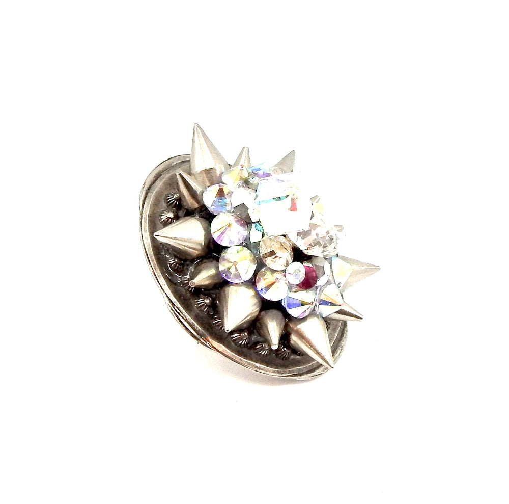 SPIKE DISCO COCKTAIL RING