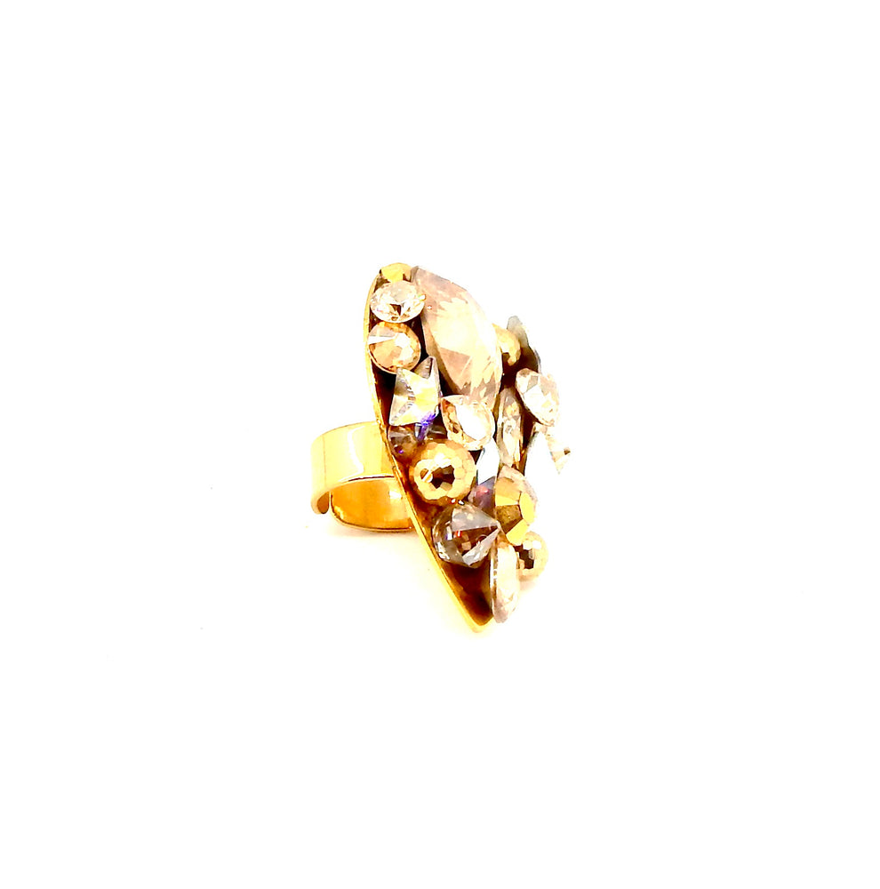 GOLD DUST HEART SMALL RING