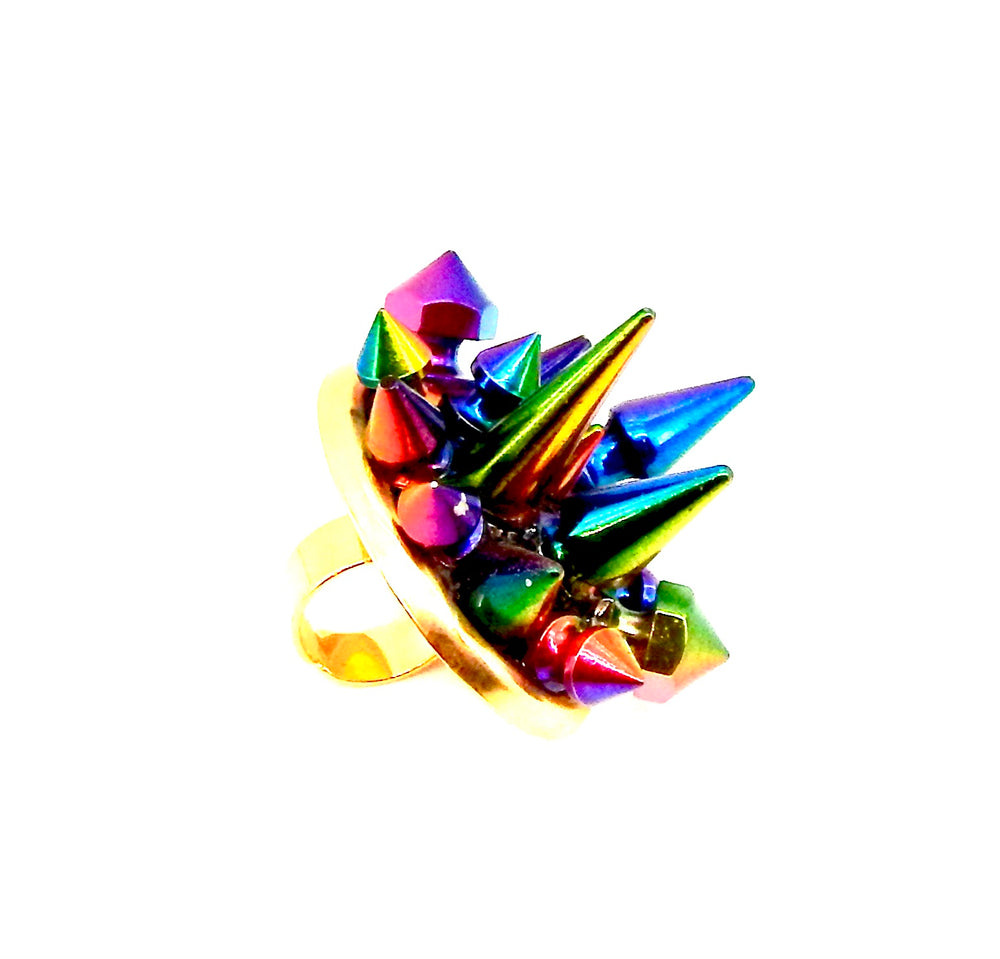 LAFAYETTE SPIKE COCKTAIL RING