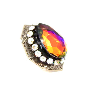 VOLCANO DROP COCKTAIL RING