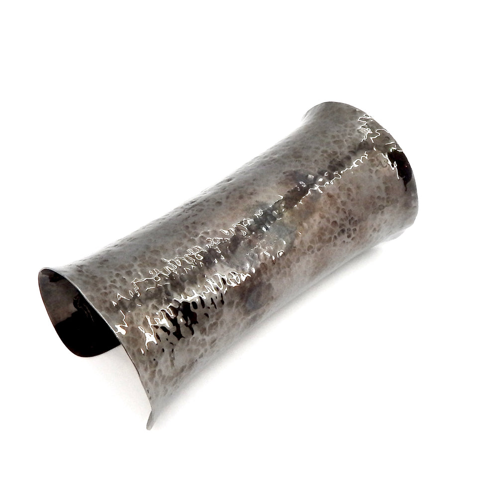 ARMOUR GUNMETAL HAMMERED CUFF