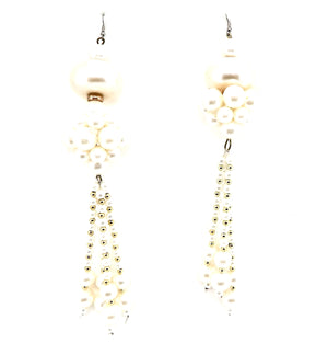 PEARL BAUBLE TASSEL EARRINGS