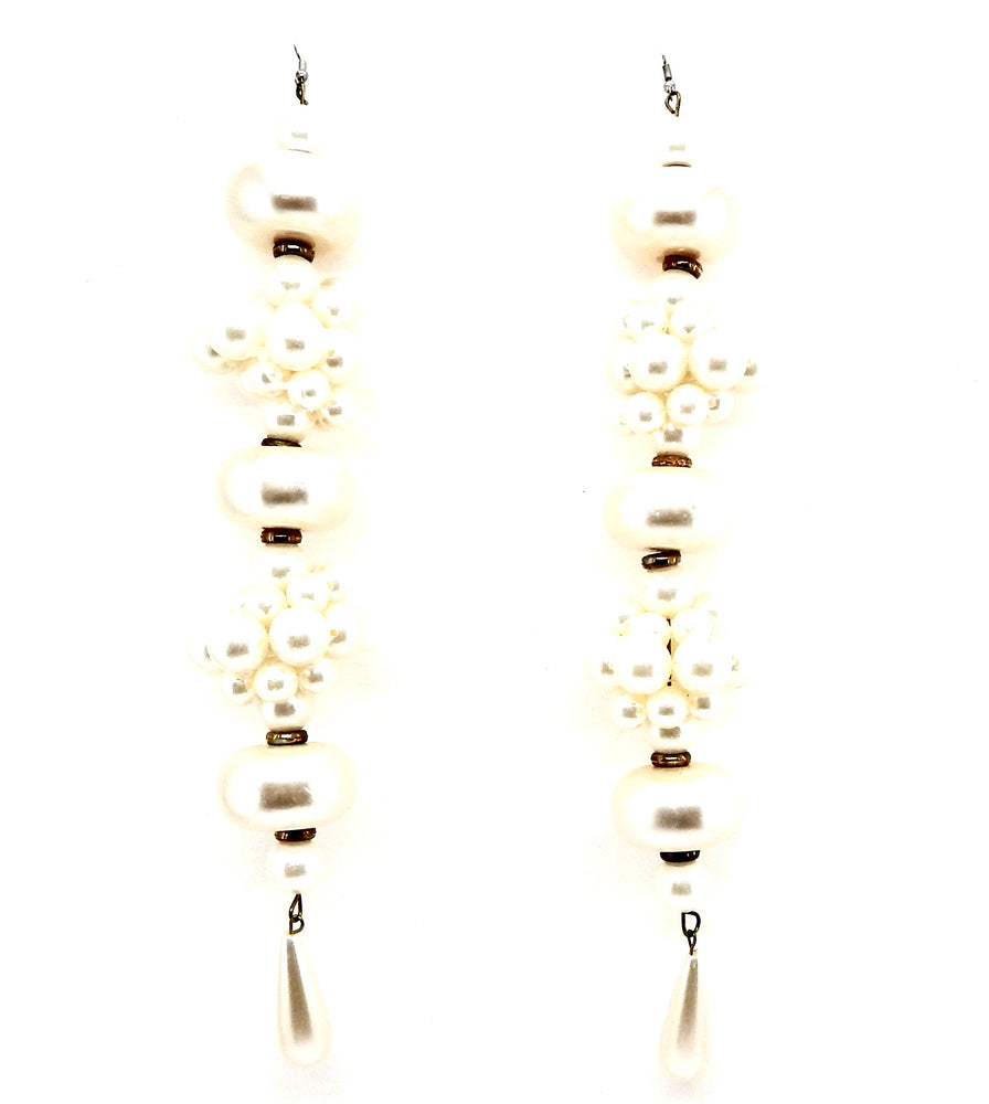 PEARL BAUBLE LONG EARRINGS