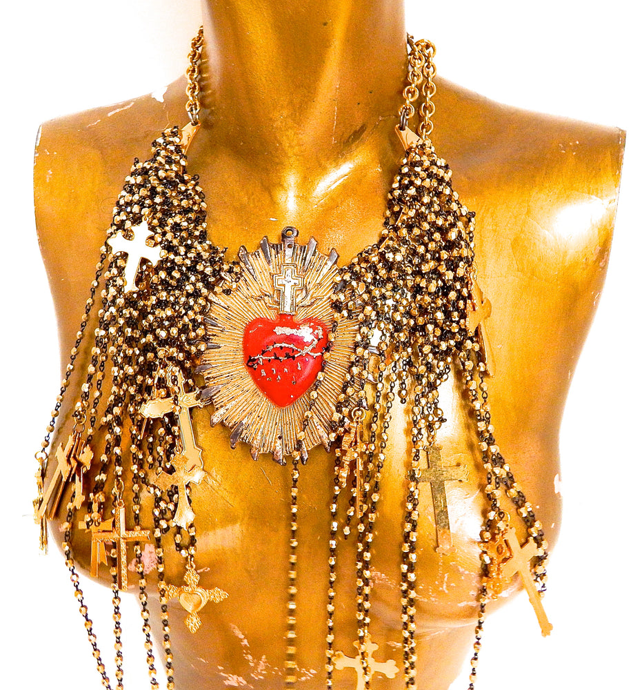 MERCY MEDALLION ROSARY NECKLACE