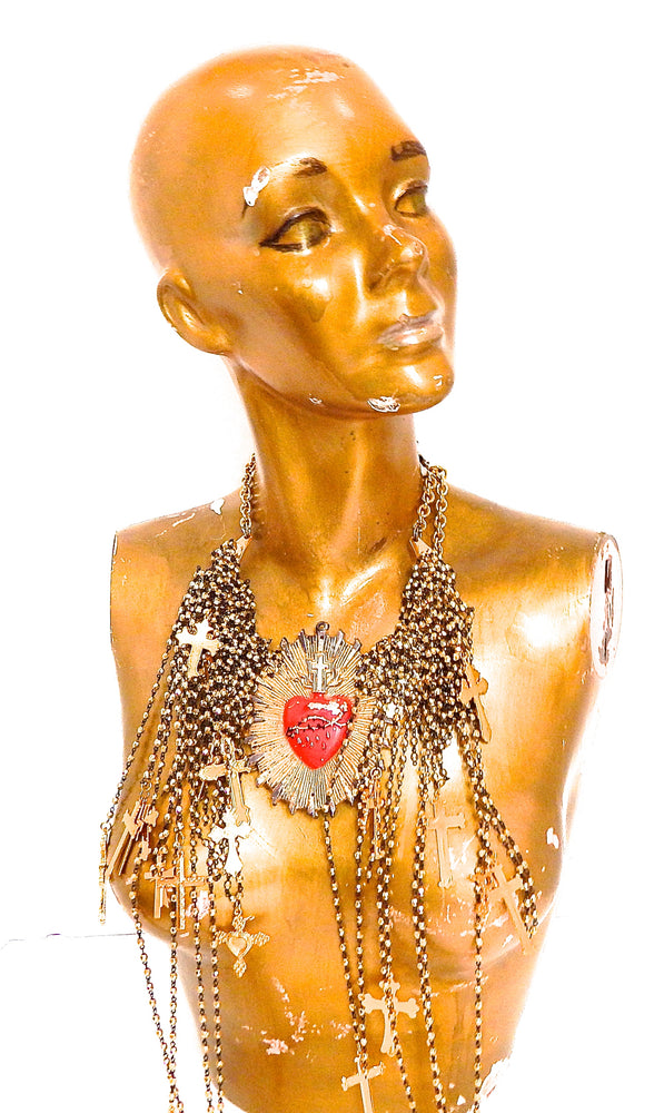 MERCY MEDALLION ROSARY NECKLACE