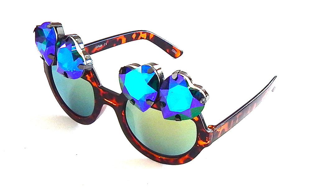 HEART THROB EMERALD OZ WILDE CATERPILLAR GLASSES