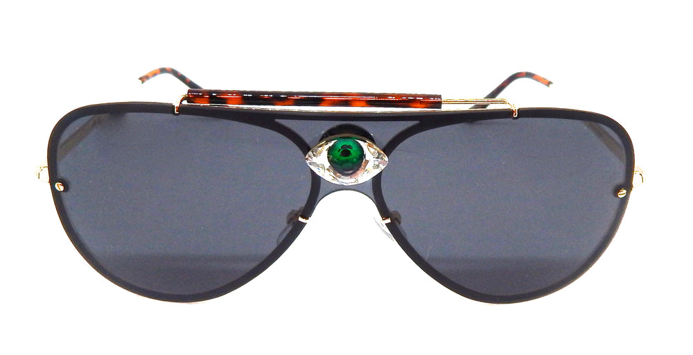 DIAMOND MAXXX GREEN ENVY EYE AVIATORS