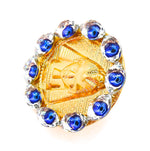 EGYPTIAN GOLD EYE OF GOD MEDALLION RING