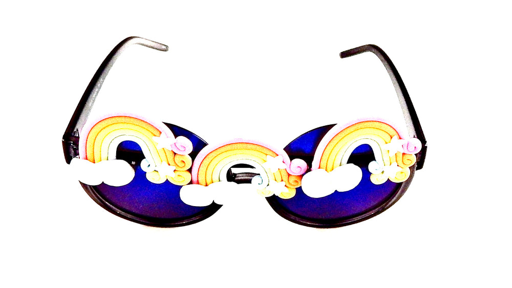 FANTASIA PASTEL RAINBOW ACID PEEKABOO GLASSES