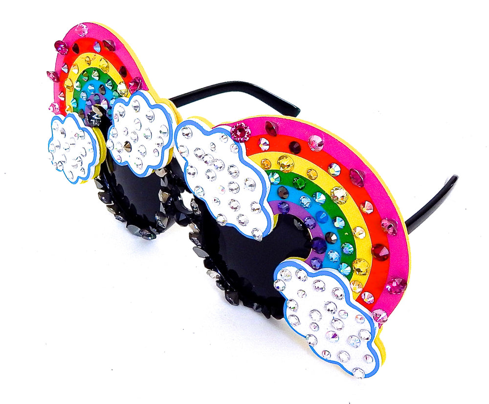 FANTASIA FOXY BLACK RAINBOW GLASSES