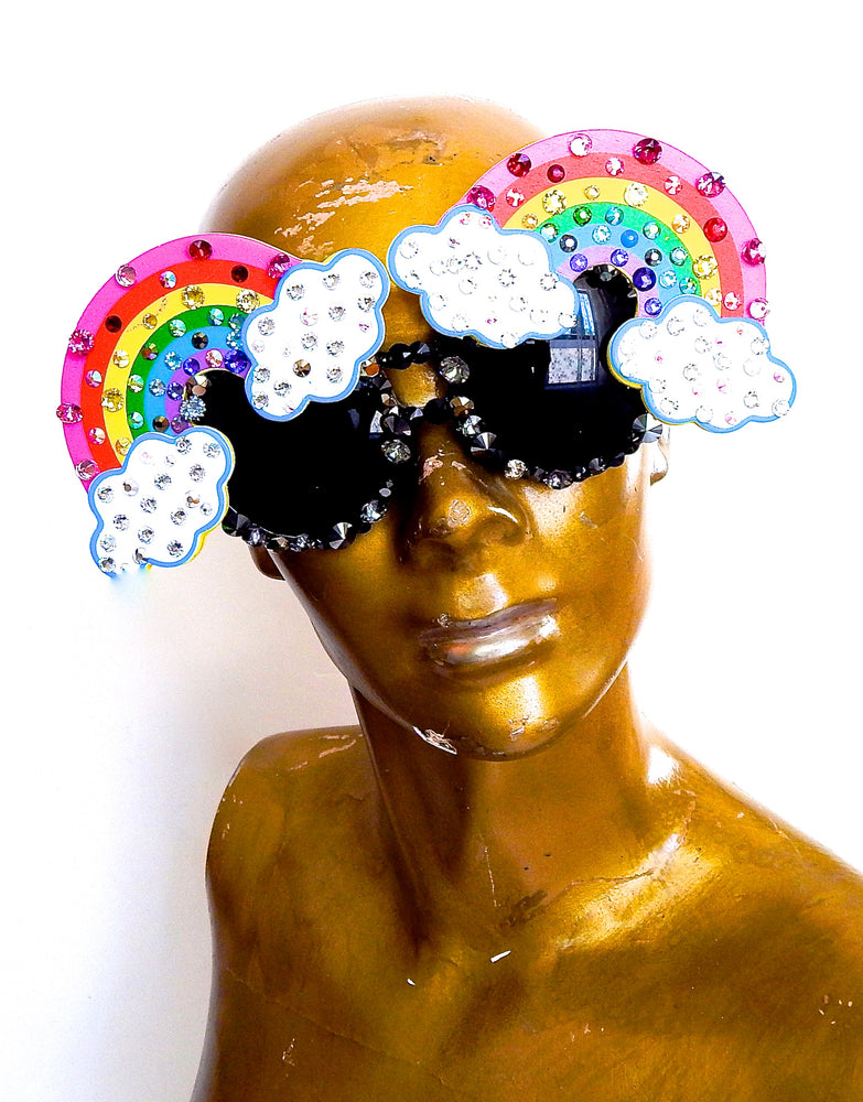 FANTASIA FOXY BLACK RAINBOW GLASSES