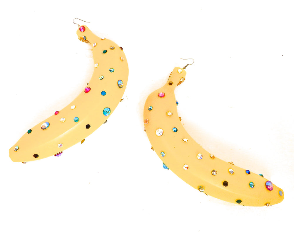 FRUIT PUNCH BANANA EARRINGS