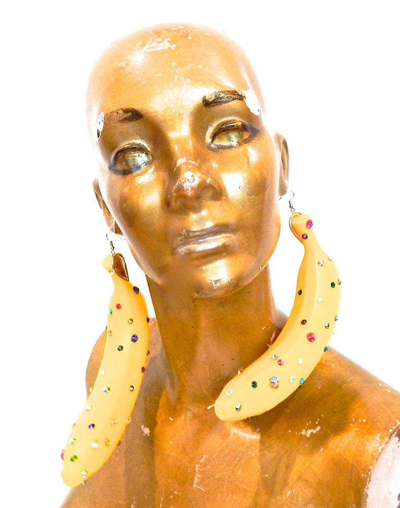 FRUIT PUNCH BANANA EARRINGS